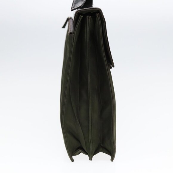 PRADA Business Bag Nylon Khaki Silver Auth bs16524 - Picture 5 of 16